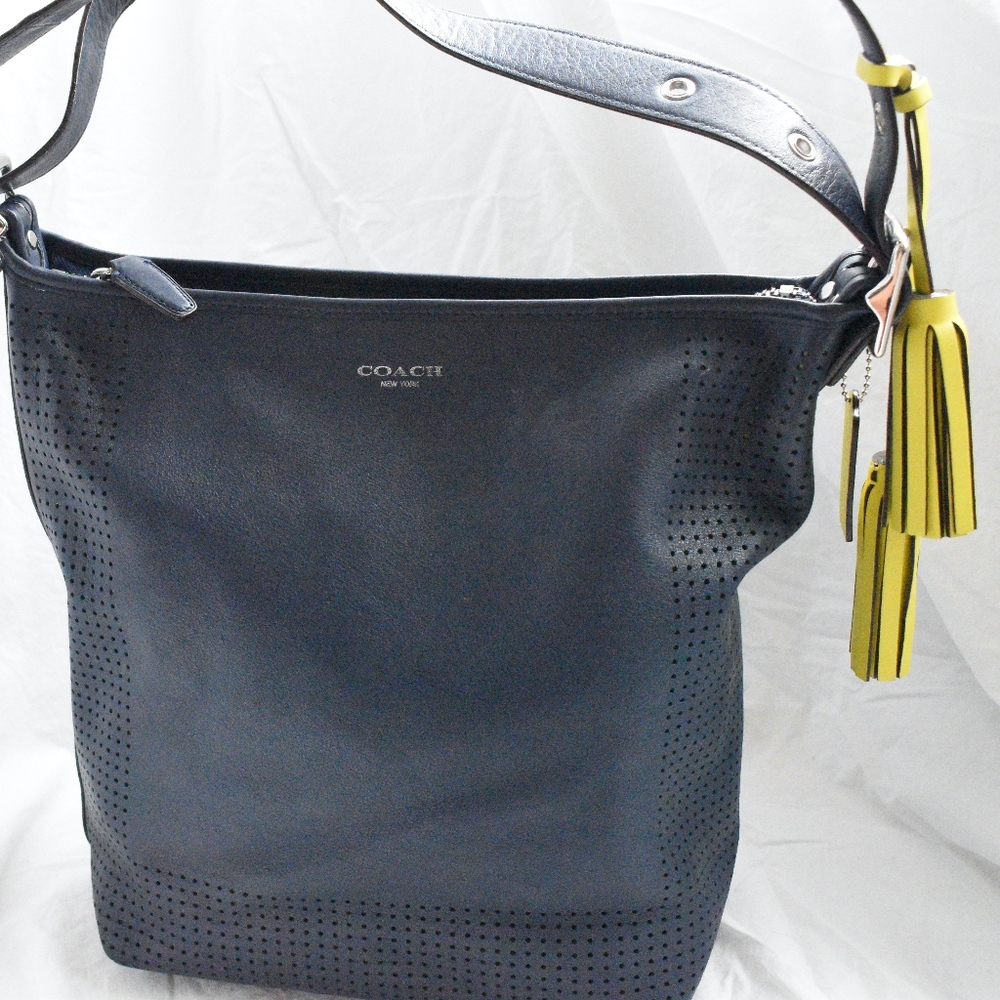 Coach Navy Shoulder Bag